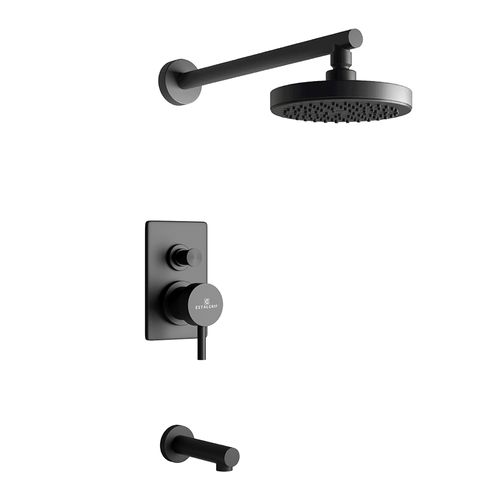Grifería de Ducha y Bañera Estalgrif Arona Monocomando Black 750/030-10
