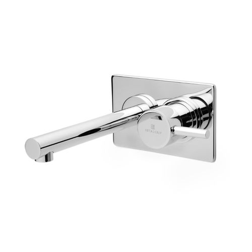 Grifería Lavatorio De Pared Estalgrif Arona Monocomando Cromo 750/011-00