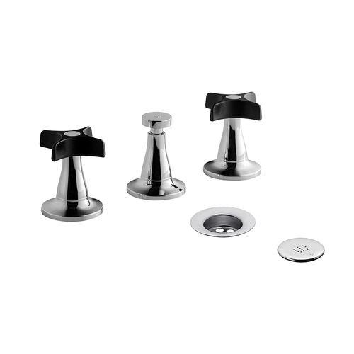 Grifería de Bidet Fv M3 Petalo Negro Cromo 295/M3