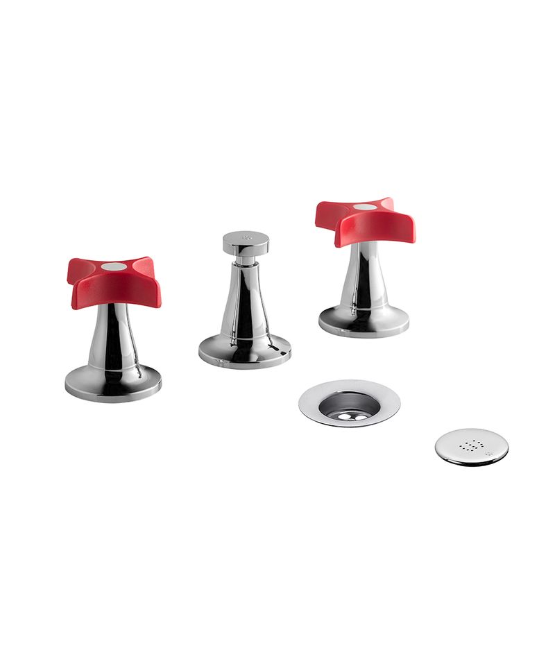 Griferia-de-bidet-Fv-M3-Petalo-Rojo-295-M3