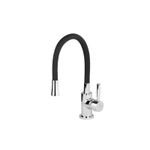 Griferia-Cocina-Estalgrif-Top-Flex-Monocomando-Negro-cromo