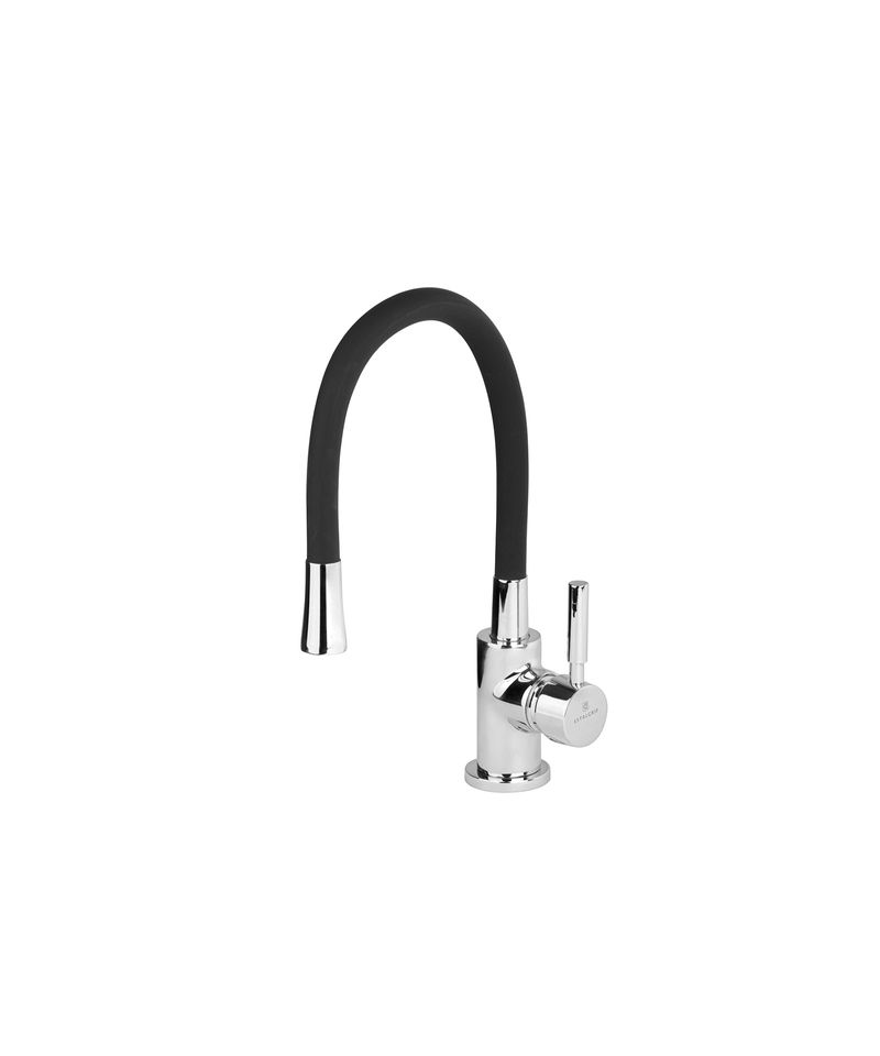 Griferia-Cocina-Estalgrif-Top-Flex-Monocomando-Negro-cromo