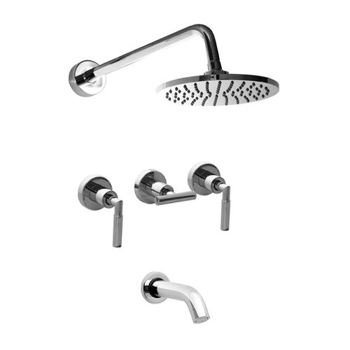 Grifería de Ducha y Bañera Vasser Cyrano Lever Cromo 13/1041L