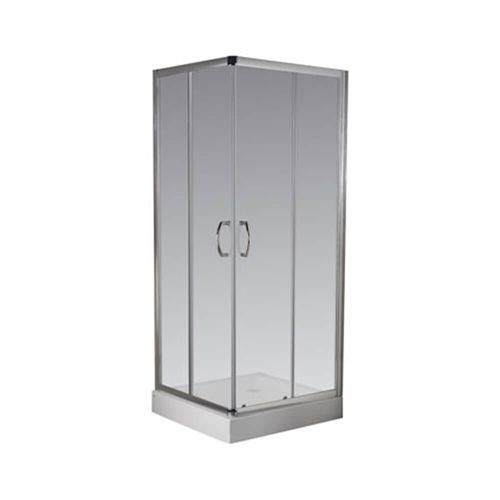 Cabina de ducha Ferrum NB2QZ-BC Transparente 2 Puertas 90x90 cm