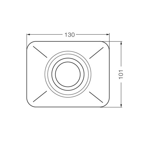 Tapa tecla Fv Pressmatic para válvula de descarga antivandálica  0349-CR