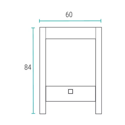 Vanitory Schneider Quadra Artico 60 cm