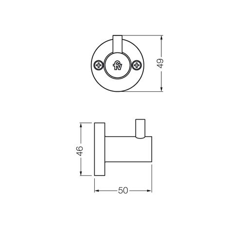 Percha Fv California Cromo 166/17