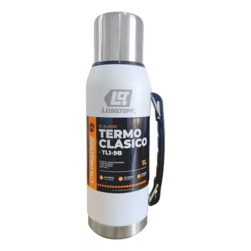 Termo Acero Inoxidable Lusqtoff 1 L Frio/calor Blanco Tl1-9B