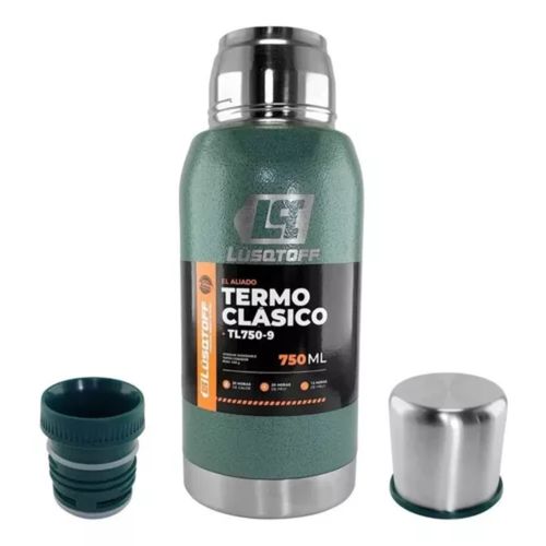 Termo Acero Inoxidable Lusqtoff 750ml Frio/calor Verde TL750-9