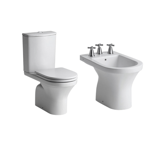 Combo Ferrum Varese Inodoro Largo, Bidet Y Depósito