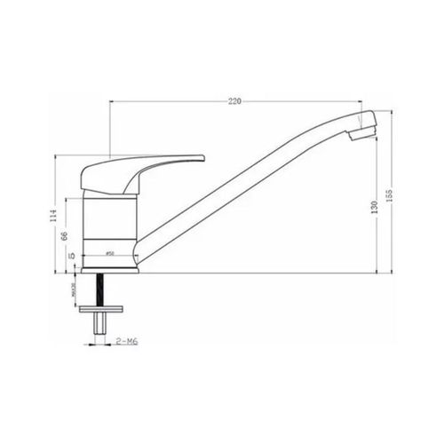 Grifería Aqualia Cocina Mesada Vigo AQ591091-CR OUTLET