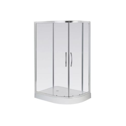 Box de ducha Ferrum Semicircular NB2QZ-CR Transparente 120x90 cm