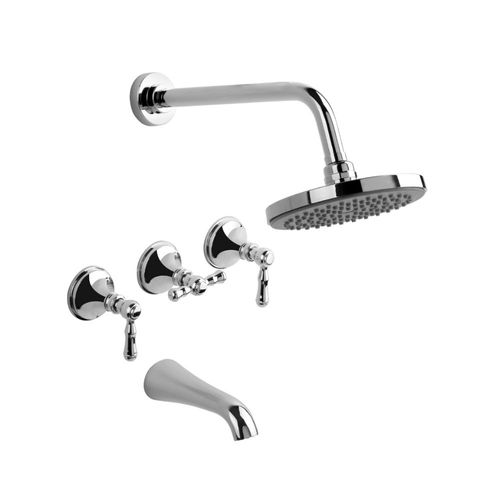 Grifería de Ducha y Bañera Estalgrif Tiber Cromo