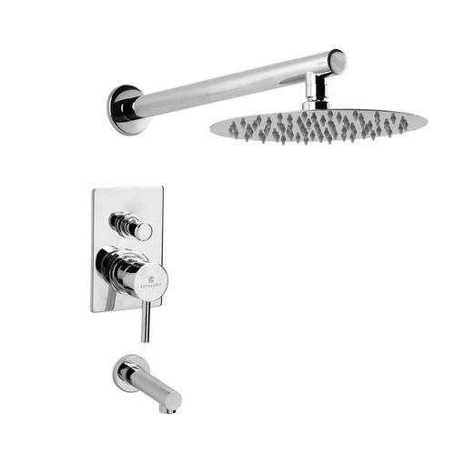 Grifería de Ducha y Bañera Estalgrif Arona Monocomando Cromo