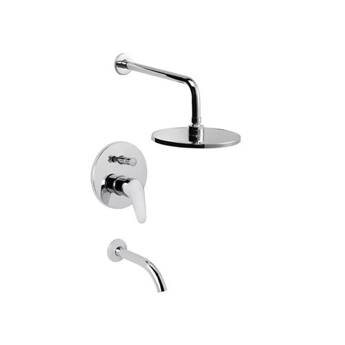 Grifería de Ducha y Bañera Hydros Shift Monocomando Cromo 705311