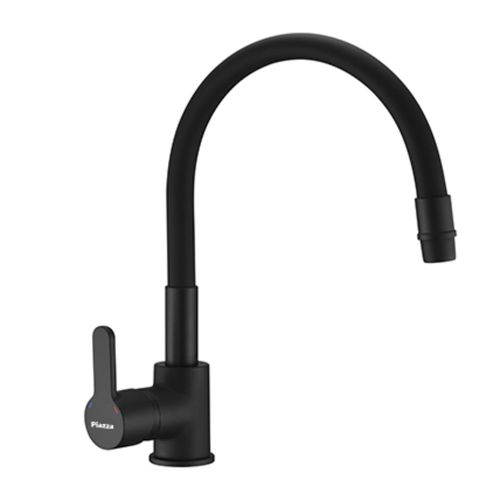 Grifería de Cocina Piazza Emblem Flexible Monocomando Negro